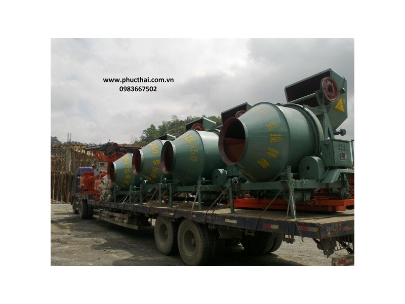 máy trộn bê tông 1 bao xi măng tự hành 350l