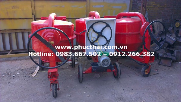 Máy trộn bê tông tự do - máy trộn lật nghiêng