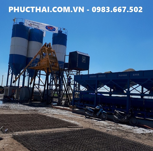 trạm trộn bê tông 60m3/h tại phúc thái